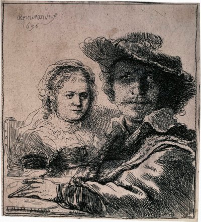 Autoritratto con Saskia da Rembrandt van Rijn