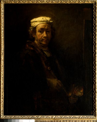 Autoritratto al cavalletto da Rembrandt van Rijn
