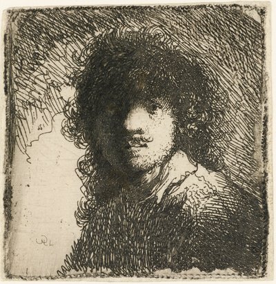 Autoritratto a Testa Scoperta: Busto da Rembrandt van Rijn