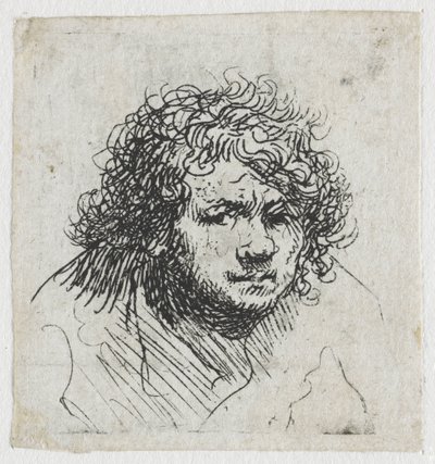 Autoritratto inclinato in avanti: busto da Rembrandt van Rijn