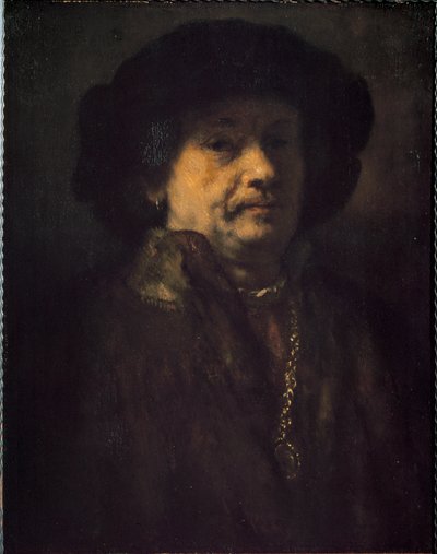 Autoritratto con orecchino e catena d