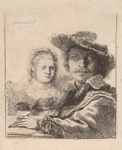 Autoritratto con Saskia, 1636 da Rembrandt van Rijn