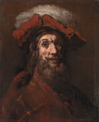 Schizzo per Il Cavaliere con il Falco, noto come "Il Crociato" da Rembrandt van Rijn