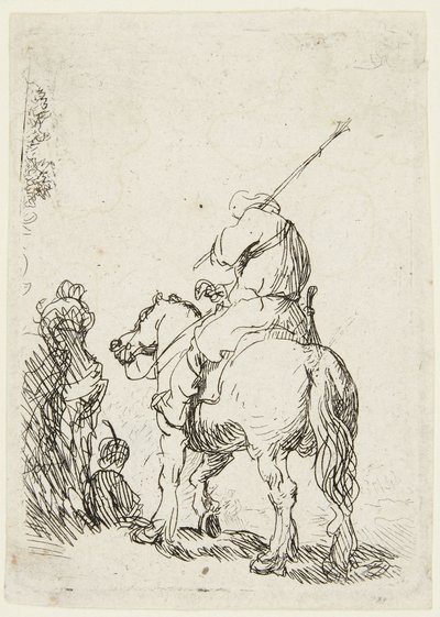 Soldato a cavallo da Rembrandt van Rijn