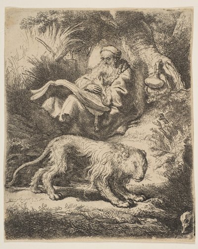 San Girolamo che legge da Rembrandt van Rijn