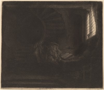 San Girolamo in una Camera Oscura da Rembrandt van Rijn