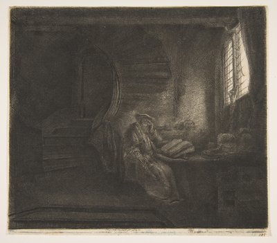 San Girolamo in una camera oscura da Rembrandt van Rijn