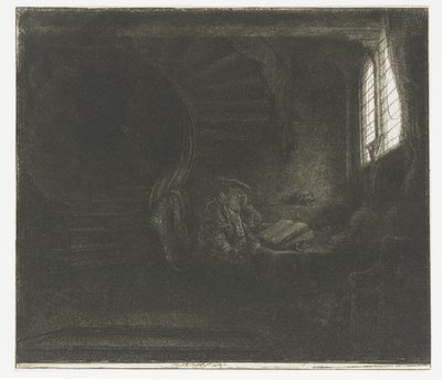 San Girolamo in una camera oscura da Rembrandt van Rijn