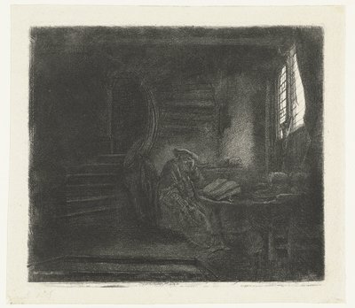 San Girolamo in una camera oscura da Rembrandt van Rijn
