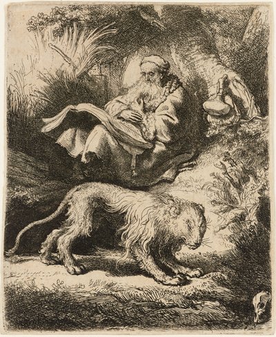 San Girolamo che legge da Rembrandt van Rijn