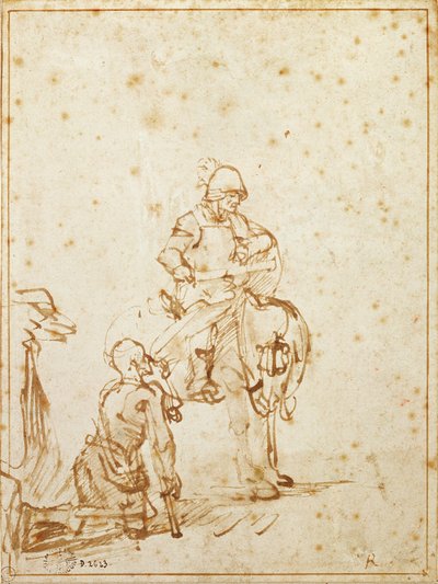 San Martino e il mendicante da Rembrandt van Rijn