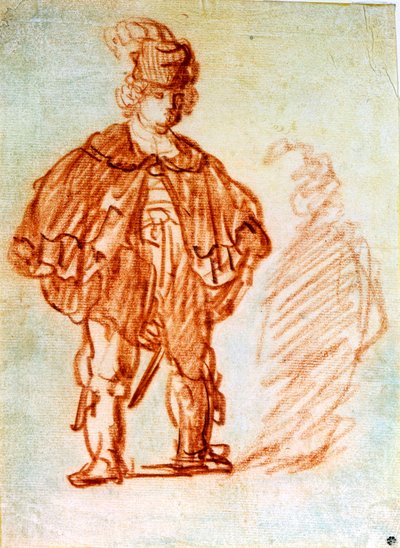 Attore in piedi, 1630s da Rembrandt van Rijn
