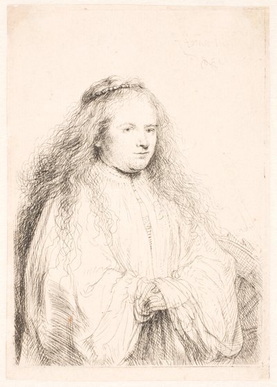 Studio di Saskia come S. Caterina (la "Piccola sposa ebrea") da Rembrandt van Rijn