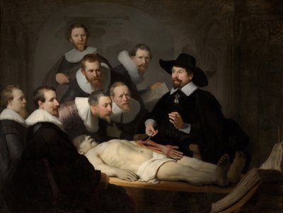La lezione di anatomia del dottor Nicolaes Tulp da Rembrandt van Rijn