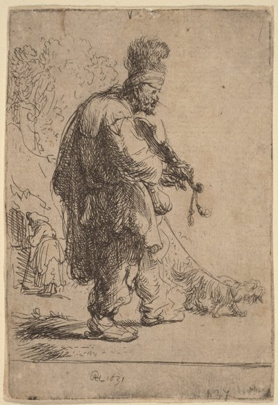 Il violinista cieco da Rembrandt van Rijn