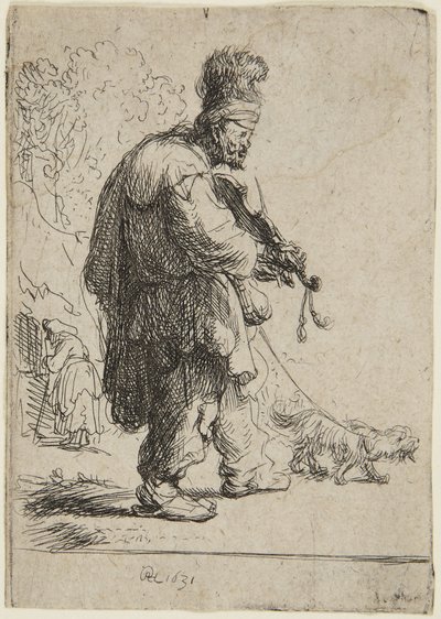Il violinista cieco da Rembrandt van Rijn