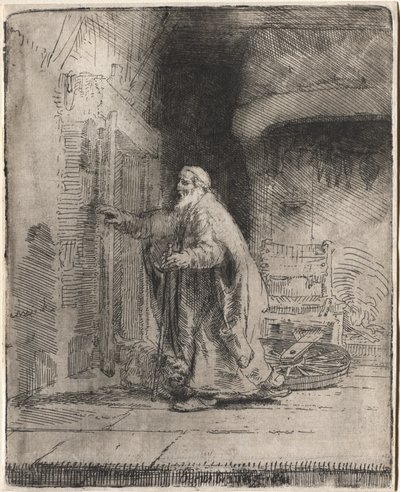 La cecità di Tobia: la tavola grande da Rembrandt van Rijn