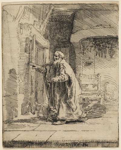 La Cecità di Tobia: La Lastra Maggiore da Rembrandt van Rijn