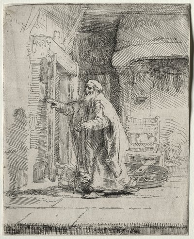 La cecità di Tobia: La lastra più grande da Rembrandt van Rijn