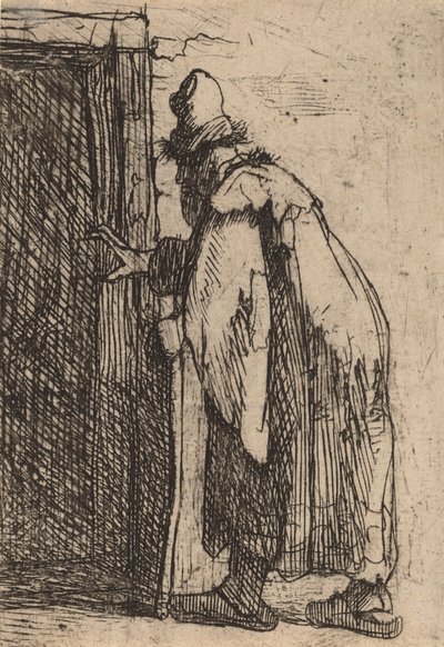 La cecità di Tobia: uno schizzo, c. 1629 da Rembrandt van Rijn