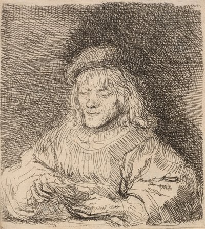 Il giocatore di carte, 1641 da Rembrandt van Rijn
