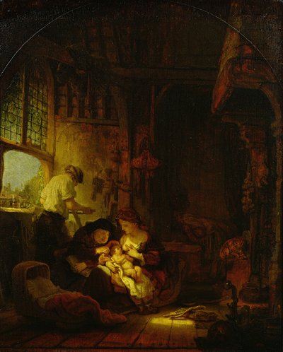 La bottega del falegname, 1640 da Rembrandt van Rijn