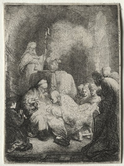 La Circoncisione: Piccola Lastra da Rembrandt van Rijn