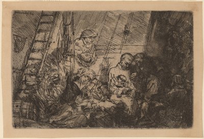 La circoncisione nella stalla da Rembrandt van Rijn