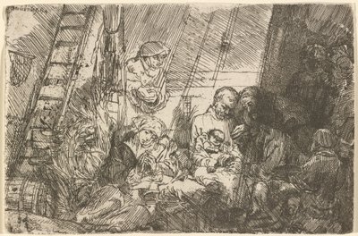 La circoncisione nella stalla da Rembrandt van Rijn