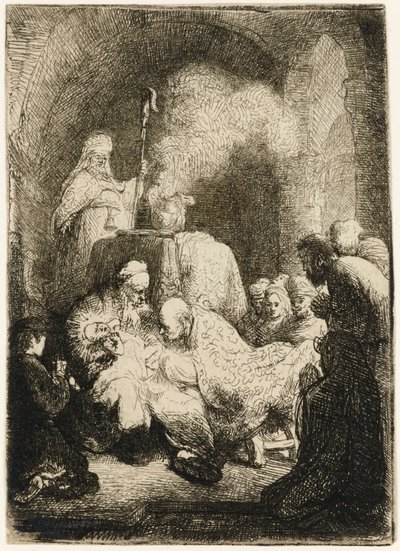 La circoncisione: piccola tavola da Rembrandt van Rijn
