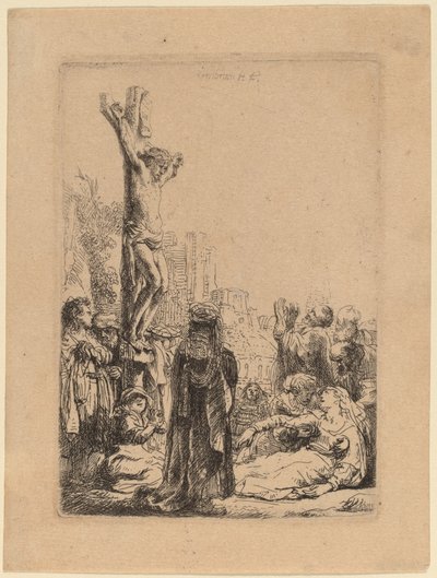 La crocifissione: piccola lastra da Rembrandt van Rijn