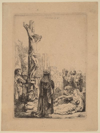La Crocifissione: tavola di piccole dimensioni da Rembrandt van Rijn