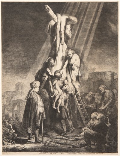 La discesa dalla croce da Rembrandt van Rijn