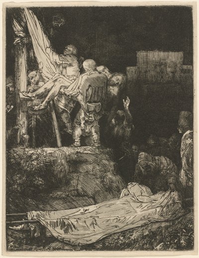 La discesa dalla croce alla luce delle torce da Rembrandt van Rijn