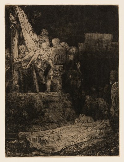 La discesa dalla croce alla luce delle torce da Rembrandt van Rijn
