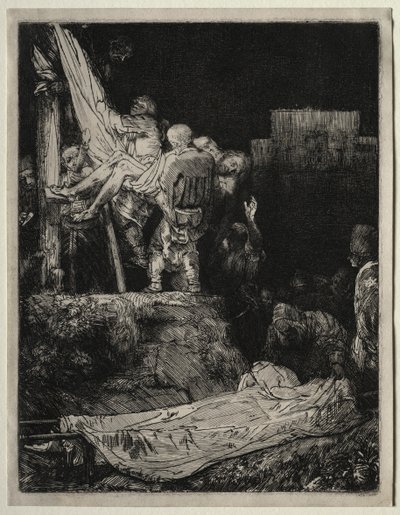 La discesa dalla croce alla luce delle torce da Rembrandt van Rijn
