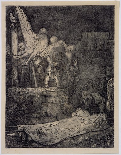 La discesa dalla croce alla luce delle torce da Rembrandt van Rijn