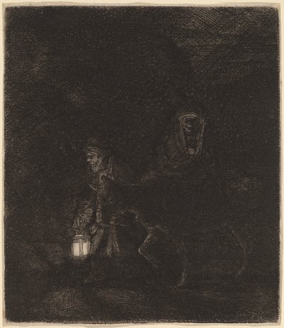 La fuga in Egitto da Rembrandt van Rijn