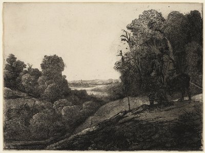 La fuga in Egitto: Alterato da Seghers da Rembrandt van Rijn