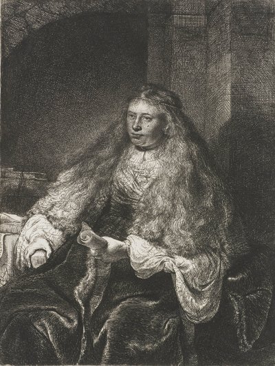 La grande sposa ebrea, 1635 da Rembrandt van Rijn