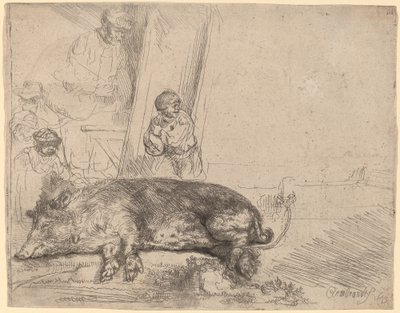 Il maiale da Rembrandt van Rijn
