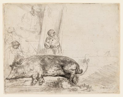 Il maiale da Rembrandt van Rijn