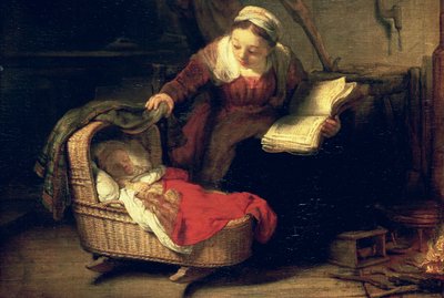 La Sacra Famiglia, c.1645 (dettaglio) da Rembrandt van Rijn