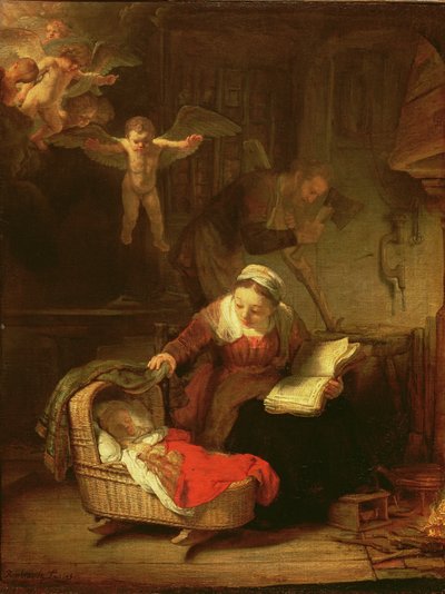 La Sacra Famiglia, c.1645 da Rembrandt van Rijn
