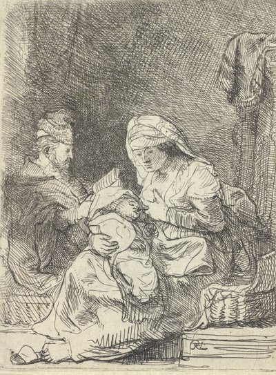 La Sacra Famiglia da Rembrandt van Rijn