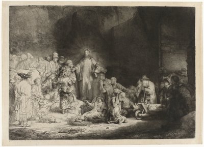 La stampa dei cento fiorini da Rembrandt van Rijn