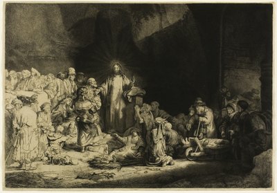 Stampa dei cento fiorini da Rembrandt van Rijn