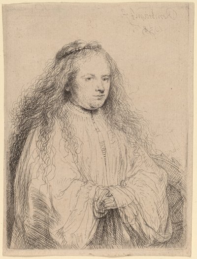 La piccola sposa ebrea (Saskia come Santa Caterina) da Rembrandt van Rijn