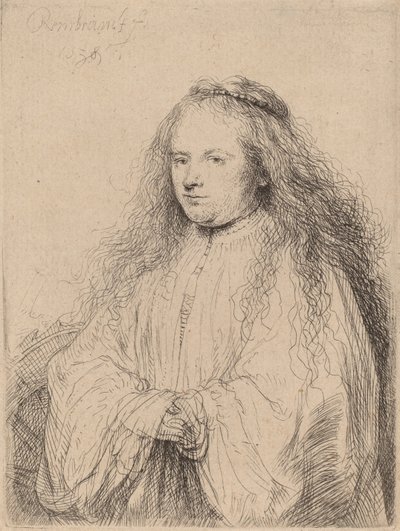 La piccola sposa ebrea (Saskia come Santa Caterina), 1638 da Rembrandt van Rijn