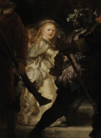 La ronda di notte (dettaglio), 1642 da Rembrandt van Rijn